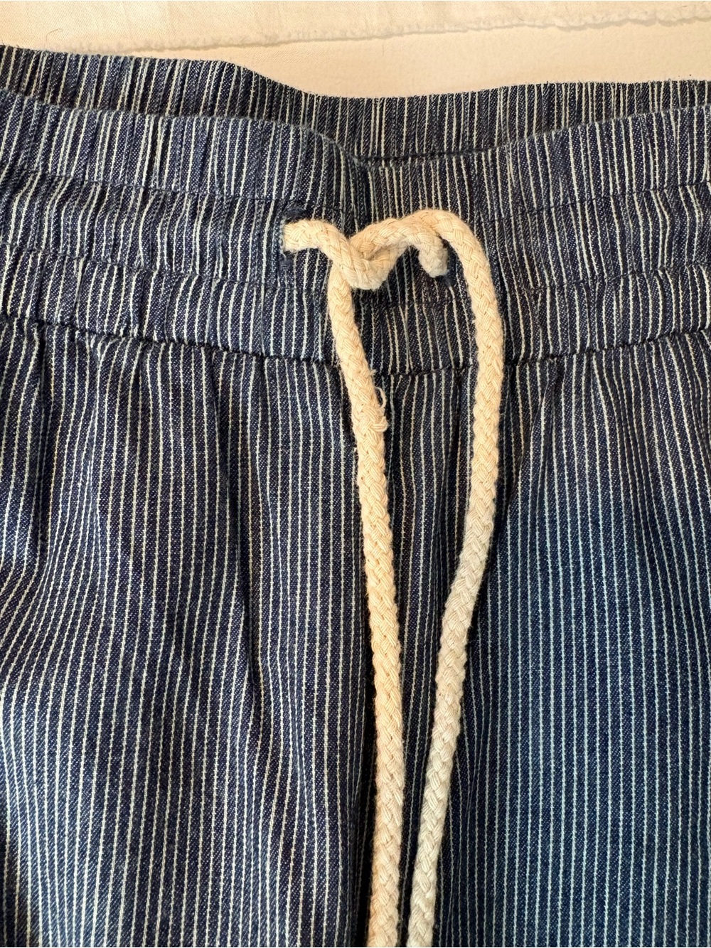 eesome Navy Pinstripe Sail Away Pants - Picture 5 of 5